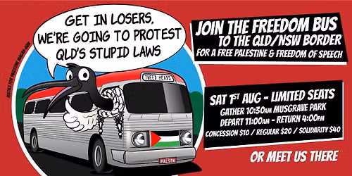 Free Palestine - Free Speech - Freedom Bus