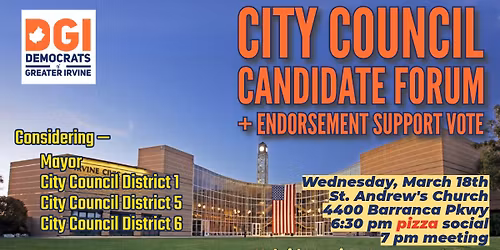 City Council Support For Endorsement Meeting