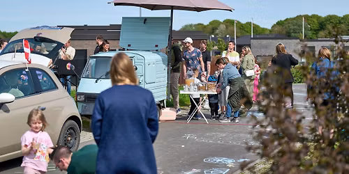 Tilflytter-event: Vejfest i S\u00f8vind med magisk ansigtsmaling, kaffevogn og kridtkrea