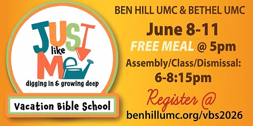 Vacation Bible School - Digging In and Growing Deep