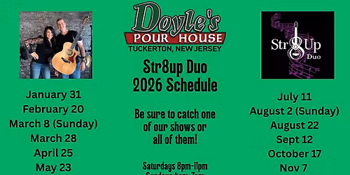 Str8up Acoustic Duo at Doyle's Tuckerton