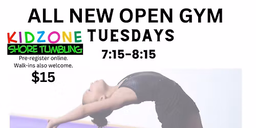 Open Gym Ages 8+ Dec. 16th