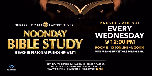 Noonday Bible Study