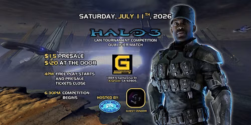 HALO LAN TOURNAMENT COMPETITION QUALIFIER #2 - HALO 3 AT GAMECRAFT