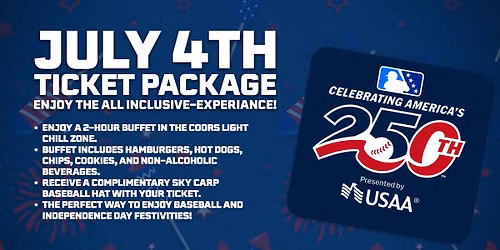 July 4th Exclusive Ticket Package 