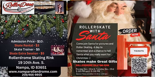 Roller Skate with Santa