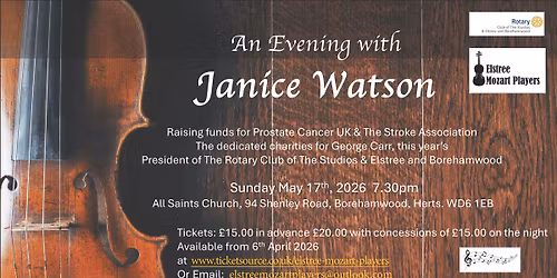 An Evening with Janice Watson