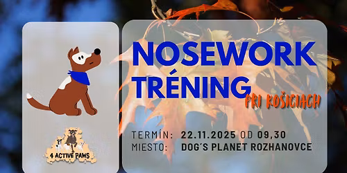 4AP NOSEWORK TR\u00c9NING pri Ko\u0161iciach