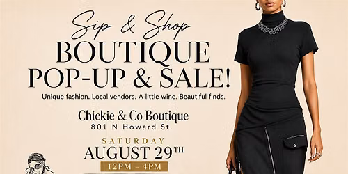 Sip & Shop | BOUTIQUE SALE & POP UP