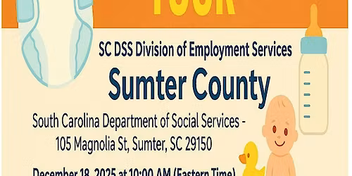 Diaper Day GiveAway Tour STOP SC DSS Division of Employment Services Sumter