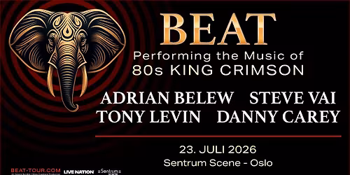 BEAT: Performing the Music of 80s KING CRIMSON \/ Sentrum Scene \/ Pres. av Live Nation