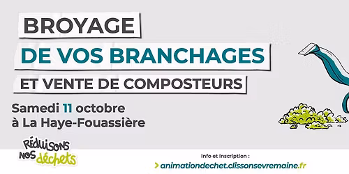Broyage de vos branchages et vente de composteurs à La Haye-Fouassière