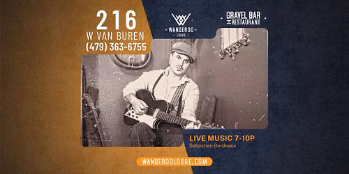 Sebastien Bordedaux LIVE at the Gravel Bar at Wanderoo Lodge