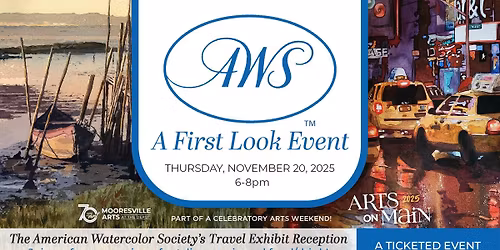 The AWS Travel Exhibit "First Look Event" at Mooresville Arts