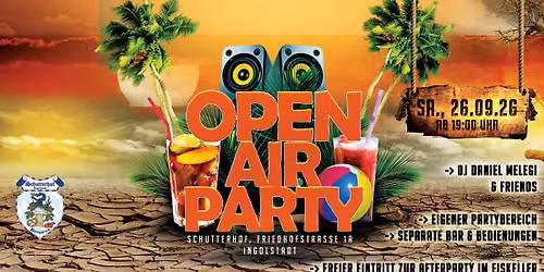 Letzte Open Air Party 2026 im Schutterhof, Ingolstadt