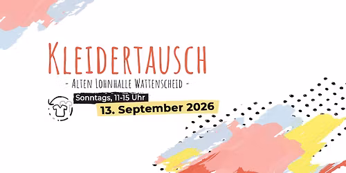 Kleidertausch \u2013 Young Caritas \u2013 Alte Lohnhalle Wattenscheid