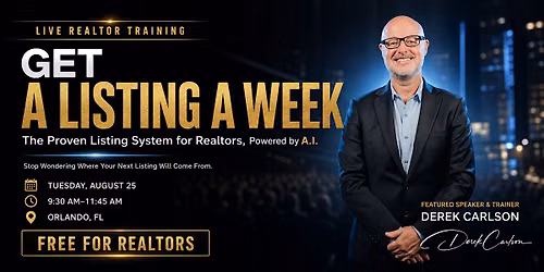 GET A LISTING A WEEK: The Proven Listing System for Realtors Powered by A.I