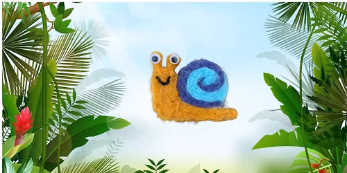 Flat Felted Snail Keychain\/Pin @ The Understory