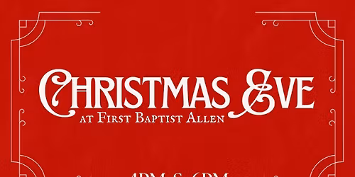 Christmas Eve Candlelight Service at First Baptist Church Allen