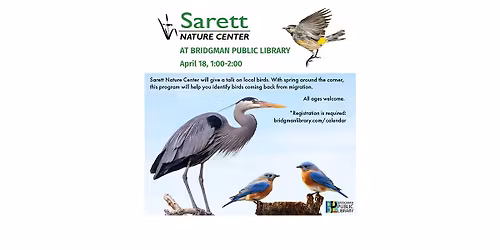 Local Birds with Sarett Nature Center