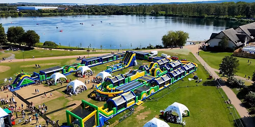 \ud83c\udf89 1,000 Ft. Inflatable Park Takes Over Temple, TX @ Bend of the River Ranch