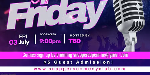 First Friday Open Mic Night