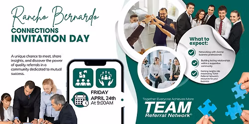 Rancho Bernardo Connections Networking: Gain Business with Referrals