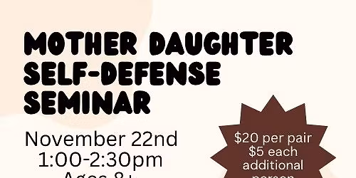 Mother Daughter Self Defense 
