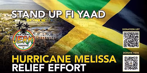 New Jersey Jerk Festival: Jamaica Hurricane Melissa Relief Benefit