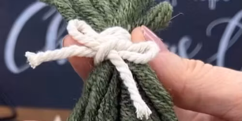 11-01-25 Macrame Santa Decoration