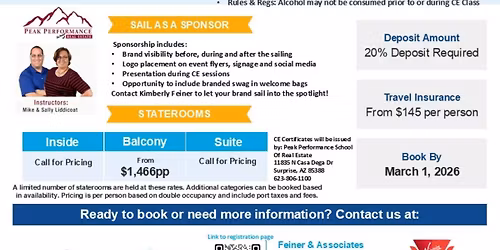 Contracts & Cocktails - AZ Realtor CE at Sea