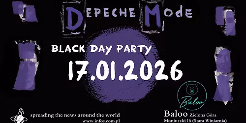 DEPECHE MODE Black Day Party Baloo