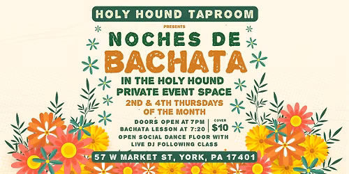Noches de Bachata @ Holy Hound - 2nd & 4th Thursdays