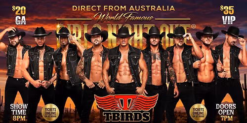 Oct 10th: Weaverville, NC- GIRLS NIGHT OUT\u00ae AUSTRALIAN TAKEOVER at T Birds