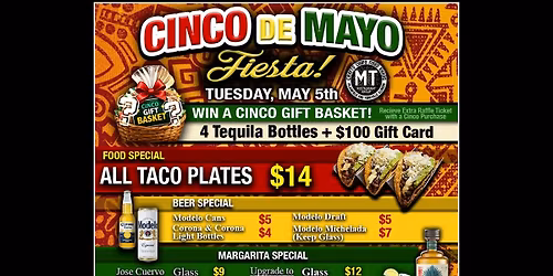 Cinco De Mayo Fiesta at Khaos Brewcade - Tuesday May 5th