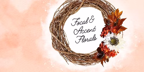 Fall Themed Floral Wreath at Fermenting Cellars