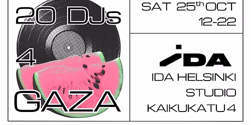 20 DJs 4 Gaza