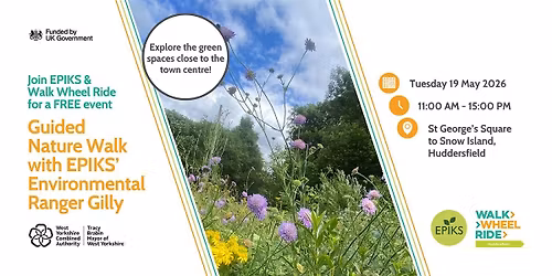 FREE Guided Nature Walk to Snow Island, Huddersfield Riverside Nature Park