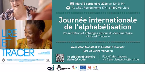 Journée internationale de l’alphabétisation : Documentaire "Lire et Tracer" — Rue de Rome, 17/1, 4800 Verviers, Belgium