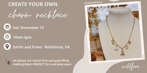 Create Your Own Necklace in Bellefonte, PA during Victorian Christmas