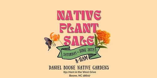 SUMMER Native Plant Sale at DBNG