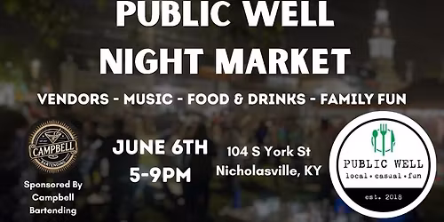 Night Market at Public Well