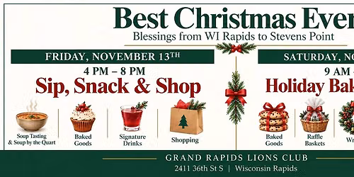 Sip, Snack & Shop + Holiday Bake Sale