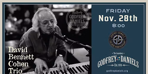 David Bennett Cohen Trio \u2013 Founding Member of Iconic 1960s Band Country Joe & The Fish, Blues\/Rock