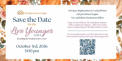 Live Younger Gala Benefiting the Meridian Senior Center