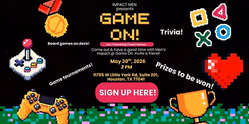 Game On! Men's Game Night