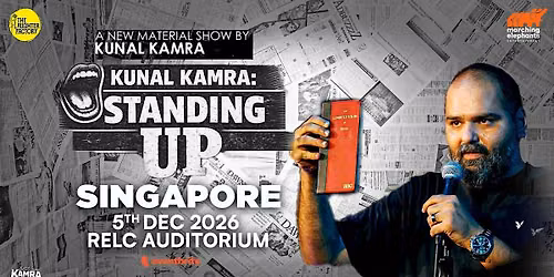 Standing Up by Kunal Kamra- A Stand Up Comedy Special in Singapore