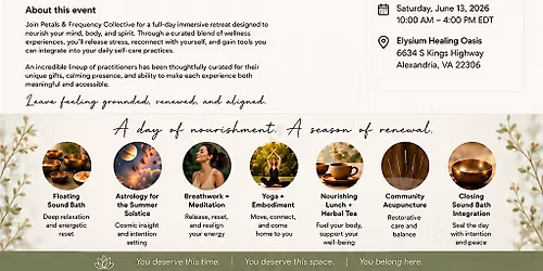 Petals & Frequency: A Summer Solstice Retreat