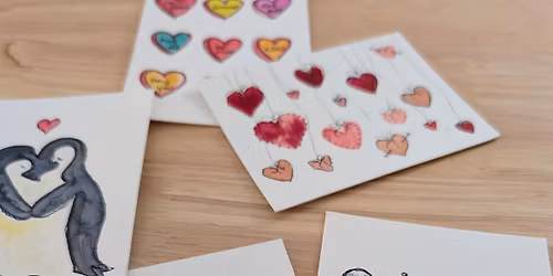 Watercolor Valentine's Day Cards