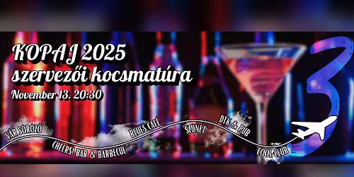 KOPAJ 2025 szervez\u0151i kocsmat\u00fara